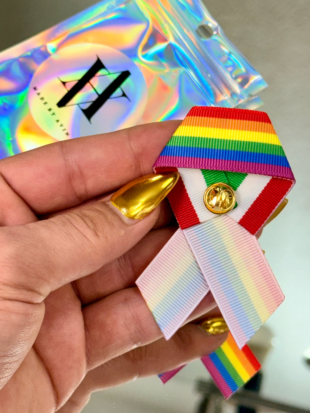 IRAN’s Rainbow(LGBTQ+)_Lion & Sun_ Revolution Pin _ MADE BY AVIN