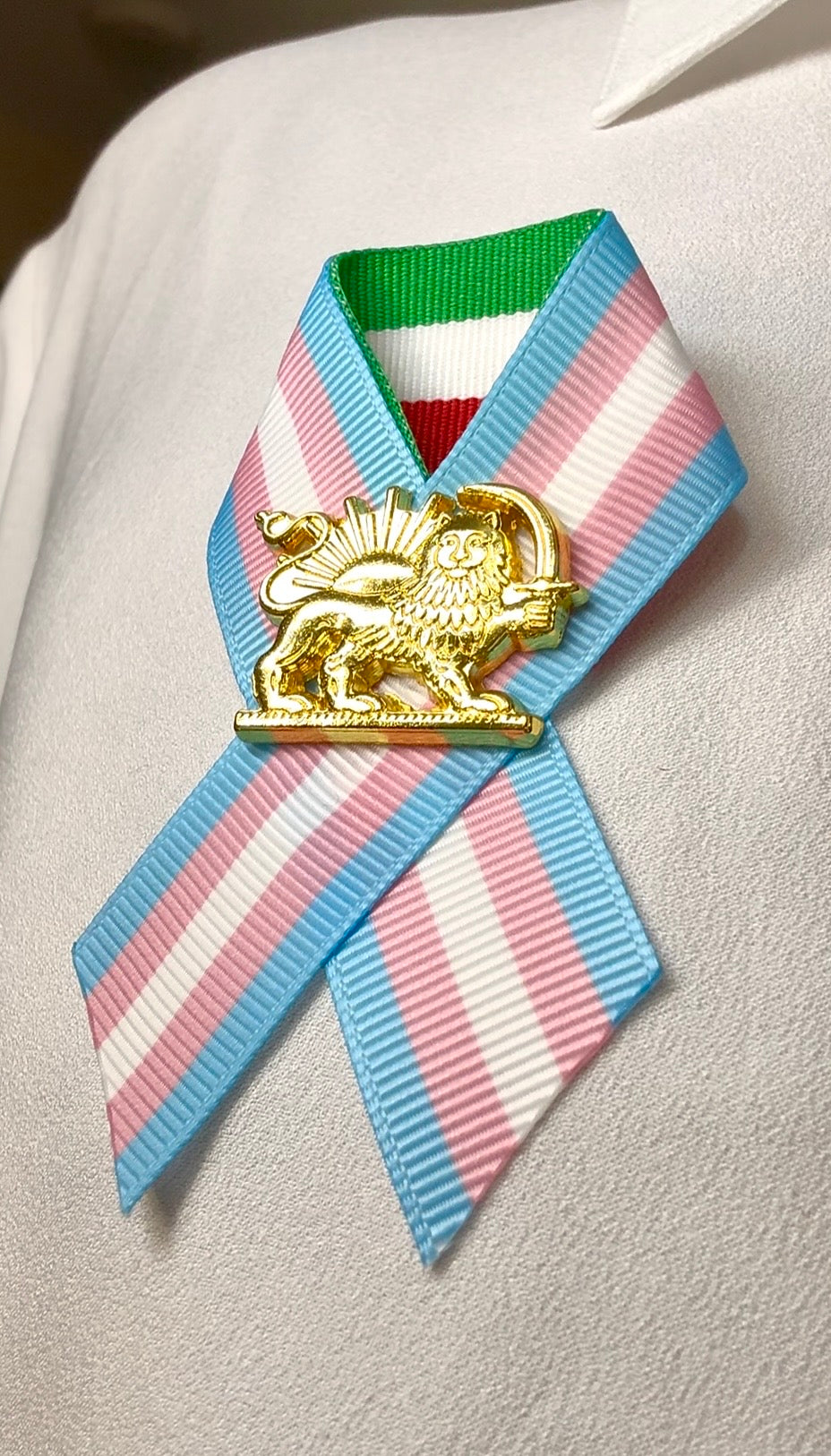 IRAN’s Transgender _Lion & Sun_ Revolution Pin _ MADE BY AVIN