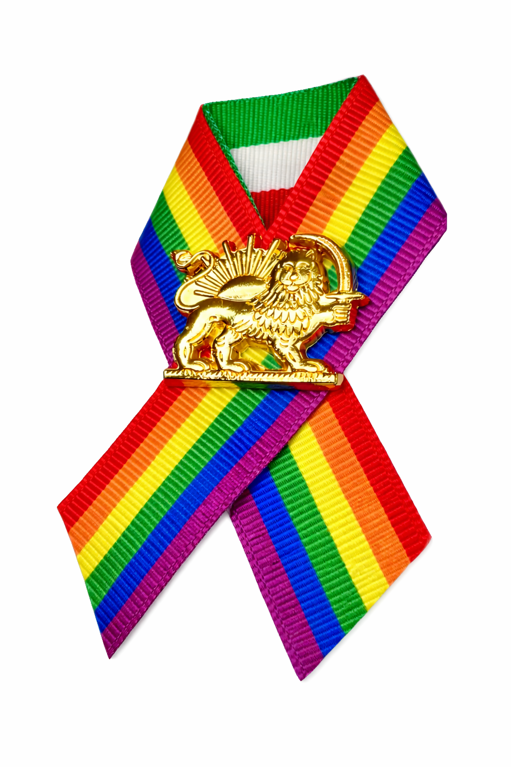 IRAN’s Rainbow(LGBTQ+)_Lion & Sun_ Revolution Pin _ MADE BY AVIN